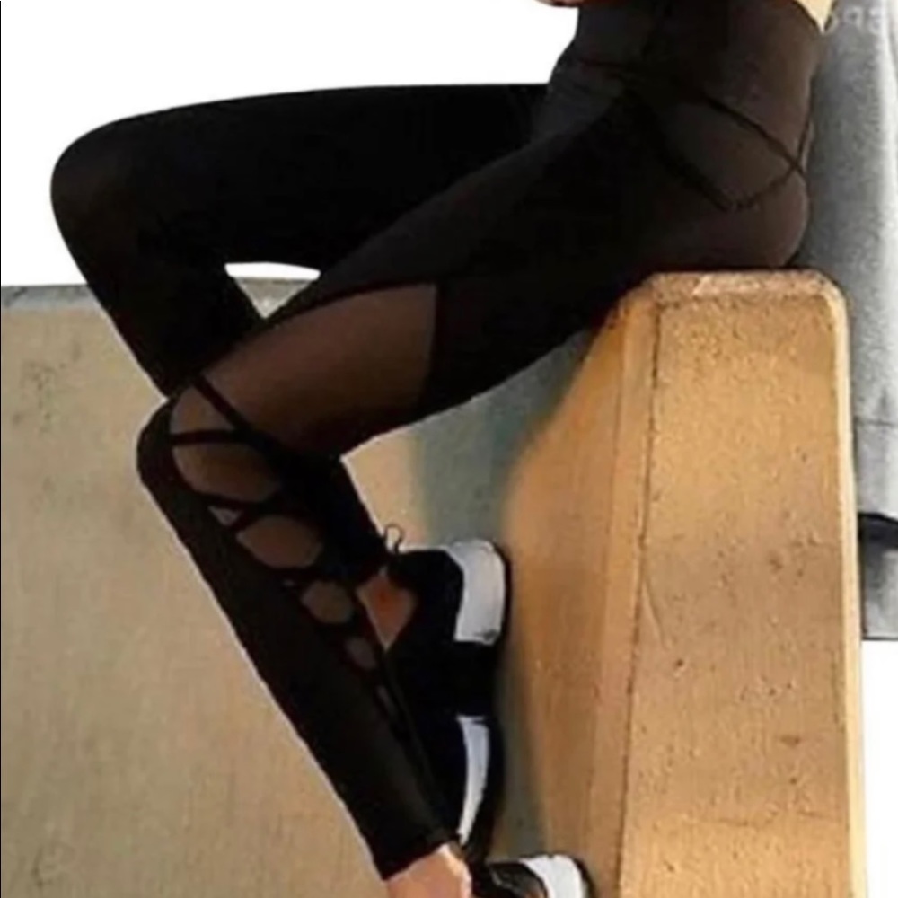 Victoria's Secret Knockout Mesh Leggings, High Waist